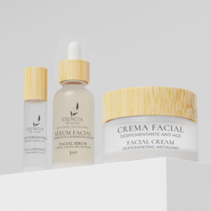 SET PLATINUM | Contorno de Ojos + Sérum Facial 3 en 1 + Crema Despigmentante Antiedad